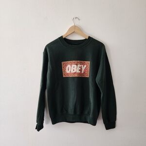 Obey | Dark Forest Green Crewneck Sweater